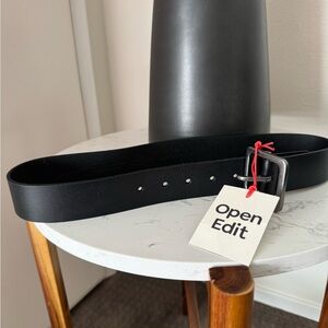 NWT Open Edit Leather Belt Size:M